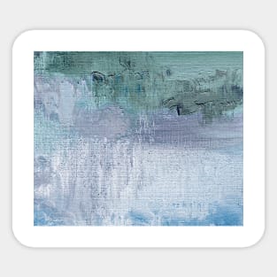 Abstract Oil Painting 10c3 Ocean Teal Very Pery Sticker